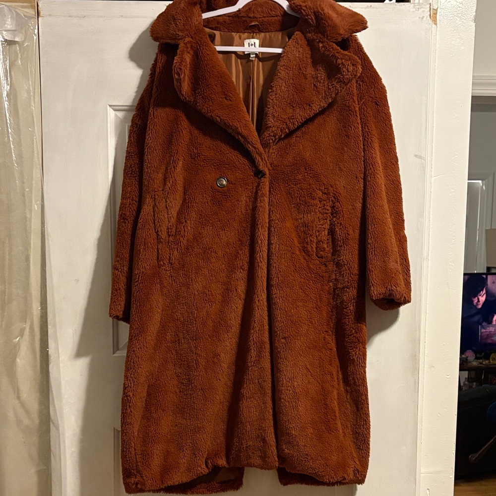 John + Jenn Rust Teddy Jacket